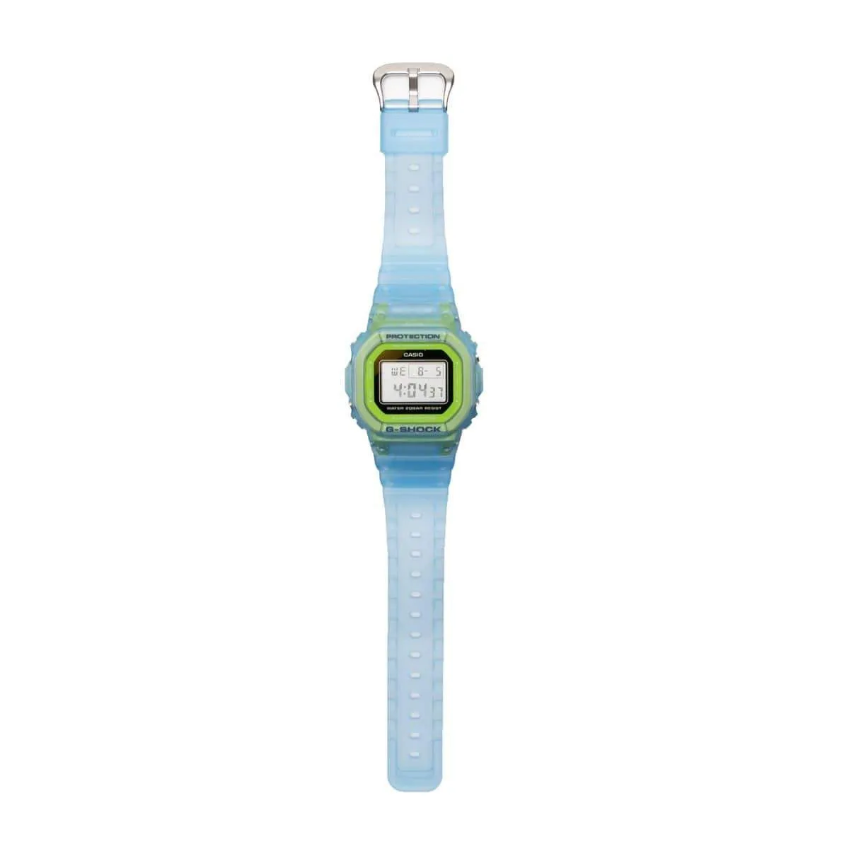 Casio DW-5600LS-2DR G-Shock Semi-transparent Band Blue Digital Men's Watch