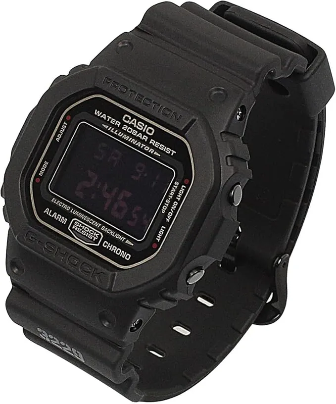 CASIO DW-5600MS-1DR G-Shock Resin Band 200-meter water resistance