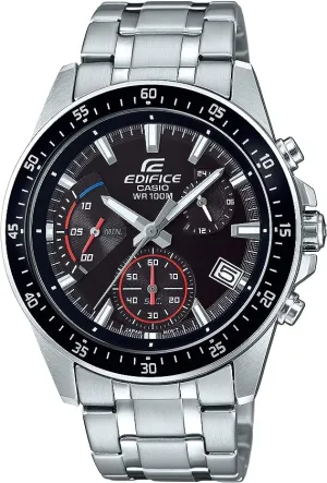 CASIO Edifice Chronograph Quartz Men Black Watch EFV-540D-1AVUEF