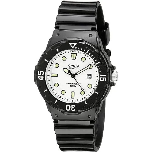 CASIO Enticer Analog White Dial Watch #LRW-200H-7E1VDF