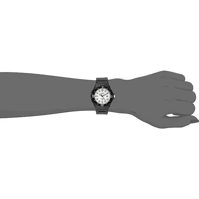 CASIO Enticer Analog White Dial Watch #LRW-200H-7E1VDF