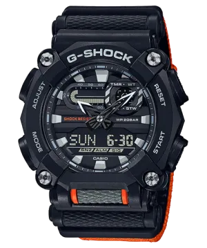 CASIO G-SHOCK Mens Analogue-Digital Quartz Watch with Fabric Strap #GA-900C-1A4ER