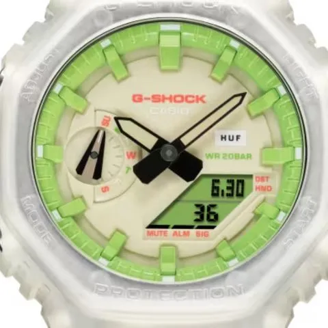 CASIO G-Shock Quartz Beige and Transparent Unisex Watch GA-2100HUF-5AER