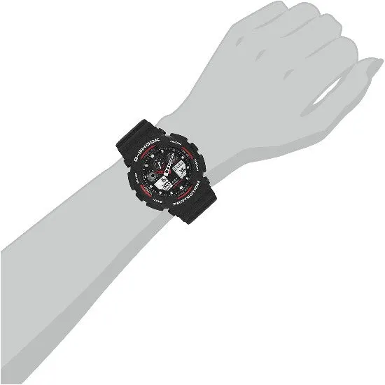 CASIO G-Shock Resin Band 200-meter water resistance #GA-100-1A4ER