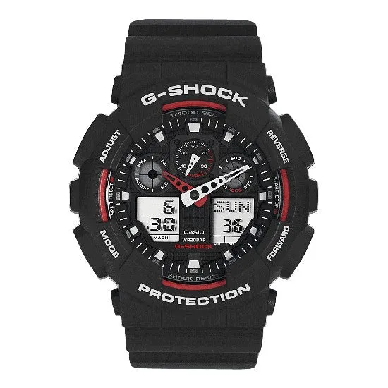 CASIO G-Shock Resin Band 200-meter water resistance #GA-100-1A4ER