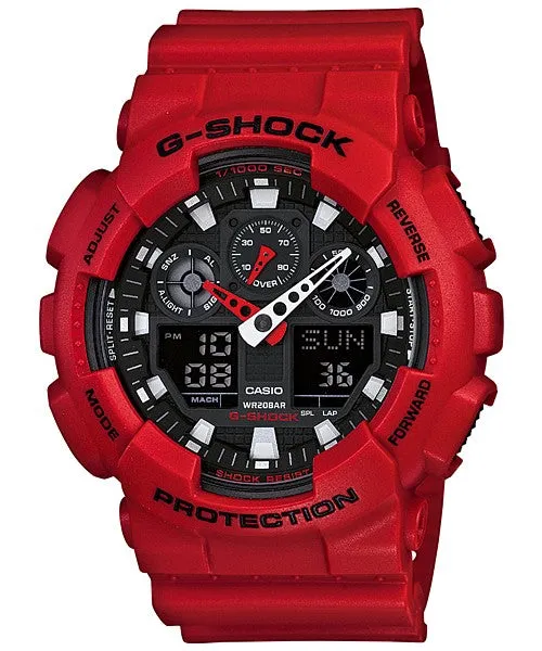 CASIO G-Shock Resin Band 200-meter water resistance #GA-100B-4AER