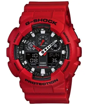 CASIO G-Shock Resin Band 200-meter water resistance #GA-100B-4AER