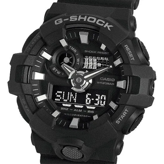 CASIO G-Shock Resin Band 200-meter water resistance #GA-700-1BER