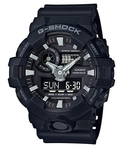 CASIO G-Shock Resin Band 200-meter water resistance #GA-700-1BER