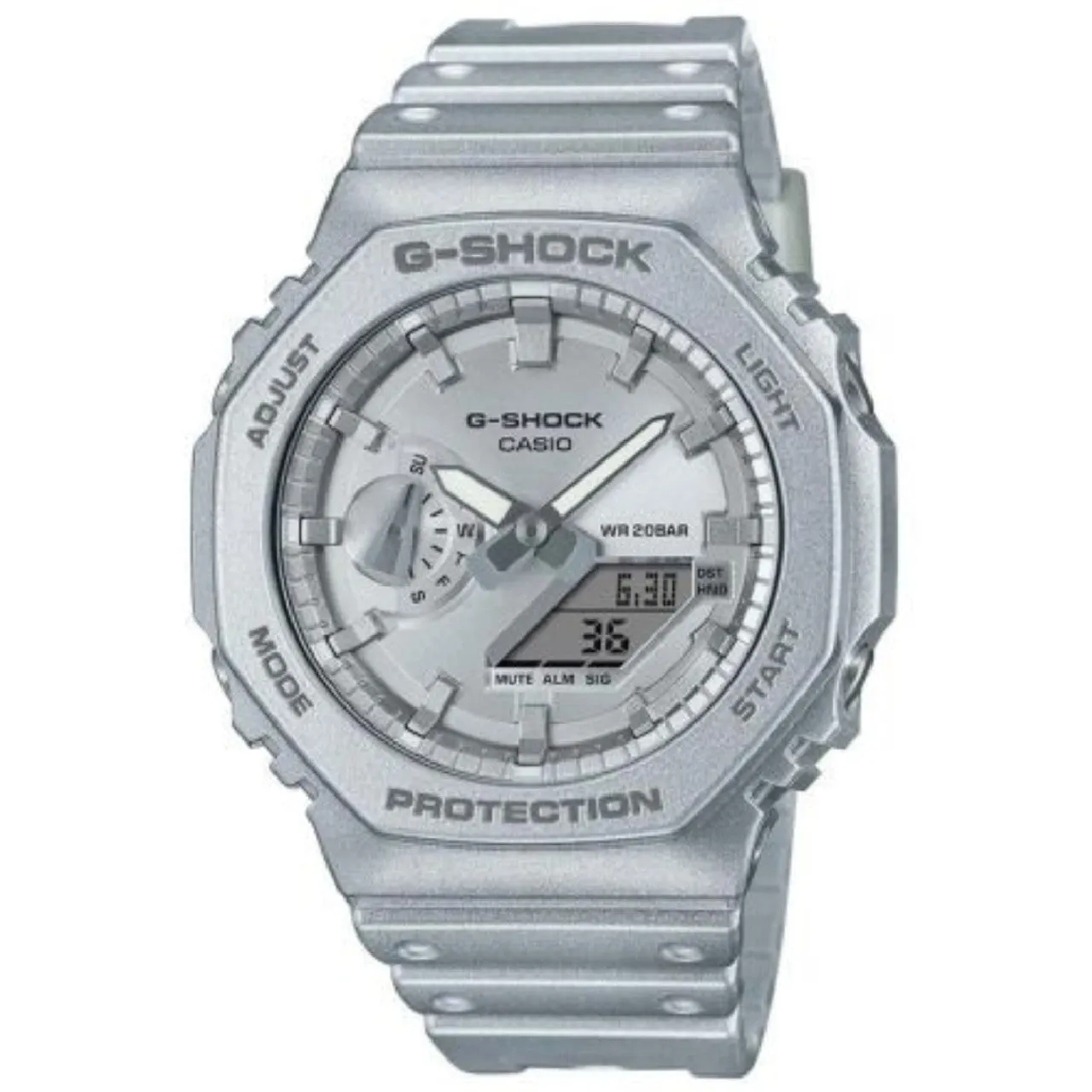 Casio GA-2100FF-8AER Forgotten Future Metallic Silver Watch