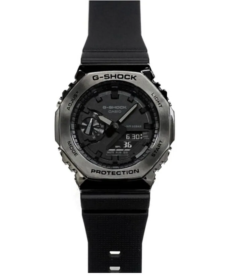 Casio GM-2100BB-1AER G-Shock Men's Black Metal & Resin Bracelet Watch
