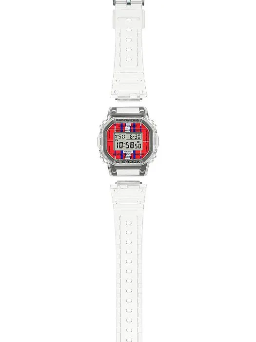CASIO JR Skeleton Transparent Quartz Unisex Watch DWE-5600KS-7JR
