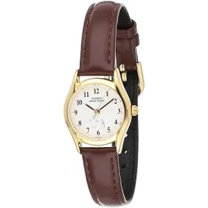 CASIO LTP-1094Q-7B6RDF Ladies Leather Watch