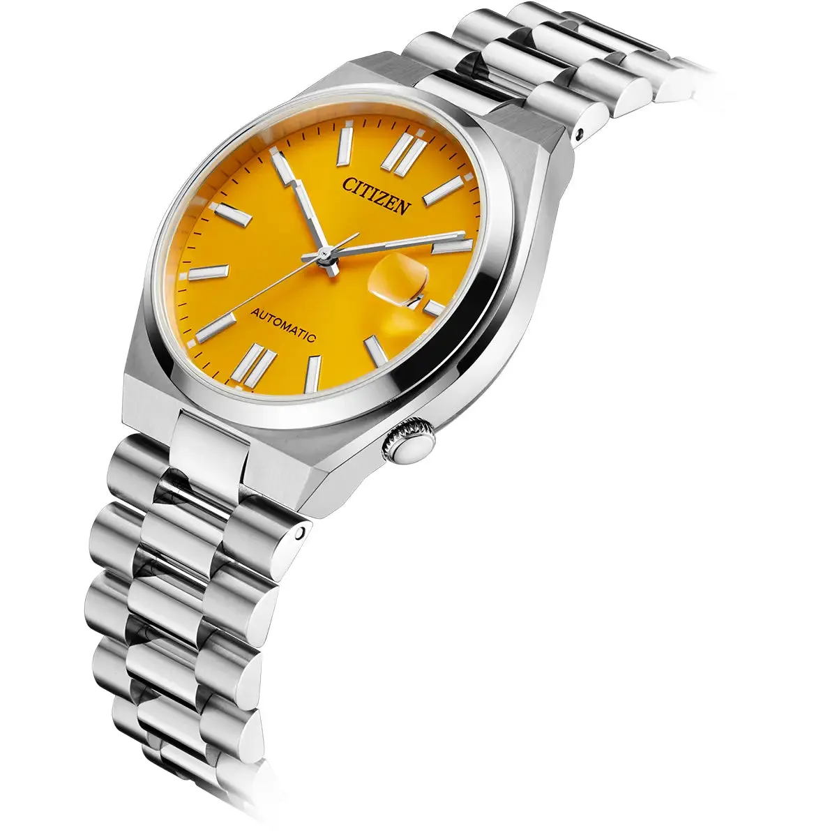 Citizen Automatic Mens Tsuyosa Yellow Dial Watch