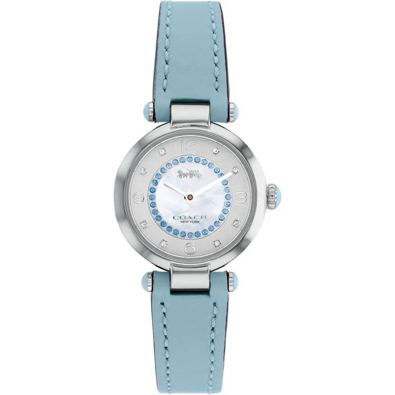 Coach Cary Blue Leather Strap Women's Watch 14503895