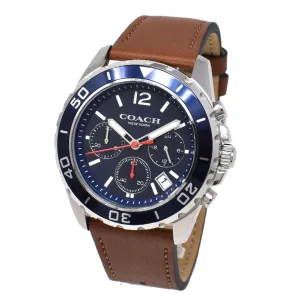Coach Kent Chronograph Brown Leather Strap Men's Watch 14602560