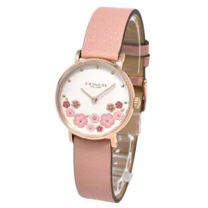 Coach Perry Pink Leather Women's Watch 14503769