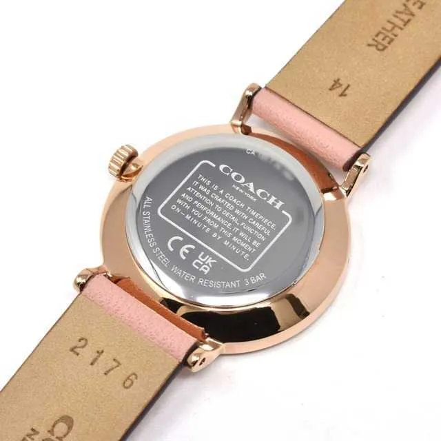 Coach Perry Pink Leather Women's Watch 14503769