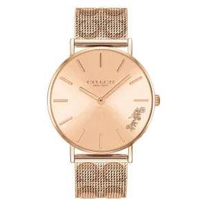 Coach Perry Rose Gold Mesh Women's Watch 14503343
