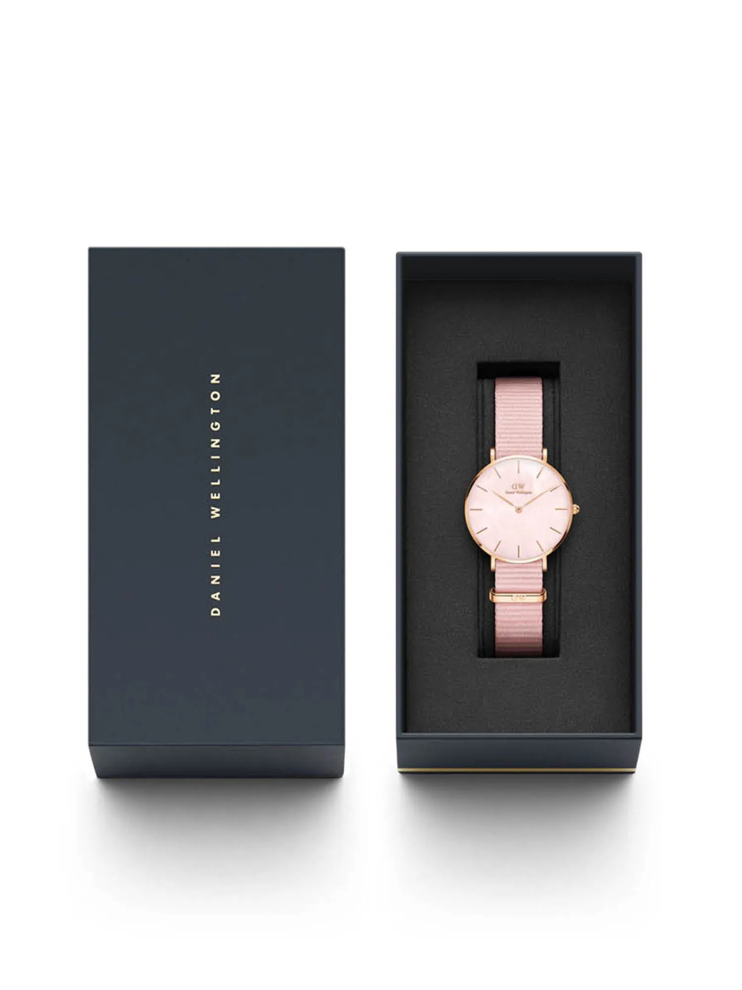 Daniel Wellington Mother of Pearl Pink Dial Women Analogue Watch - DW00100515