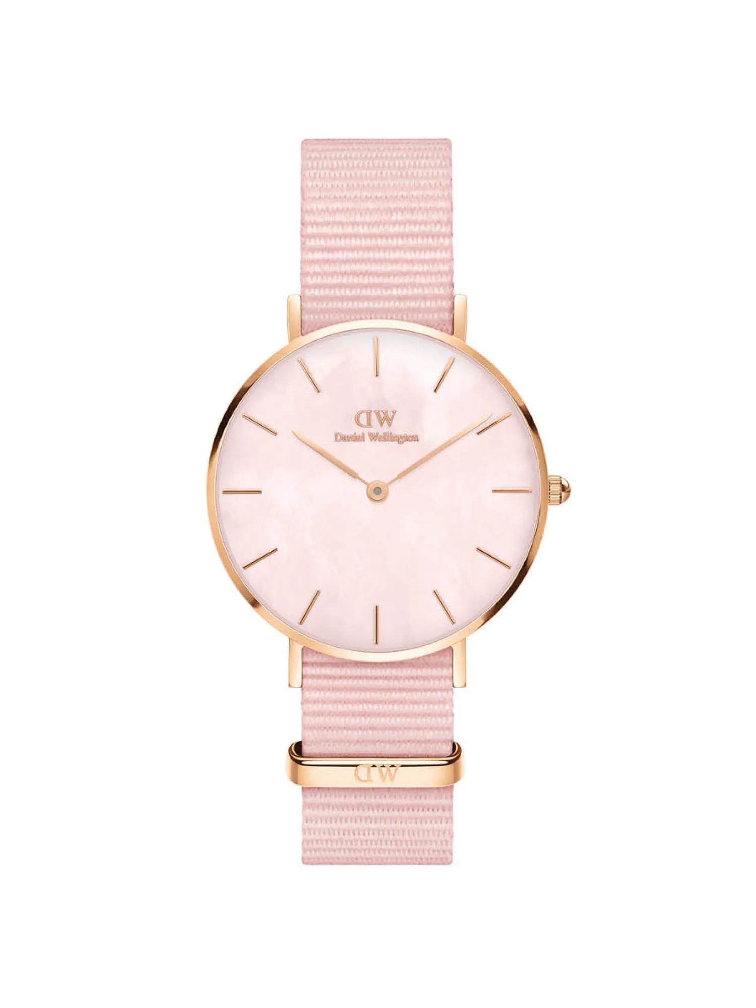 Daniel Wellington Mother of Pearl Pink Dial Women Analogue Watch - DW00100515