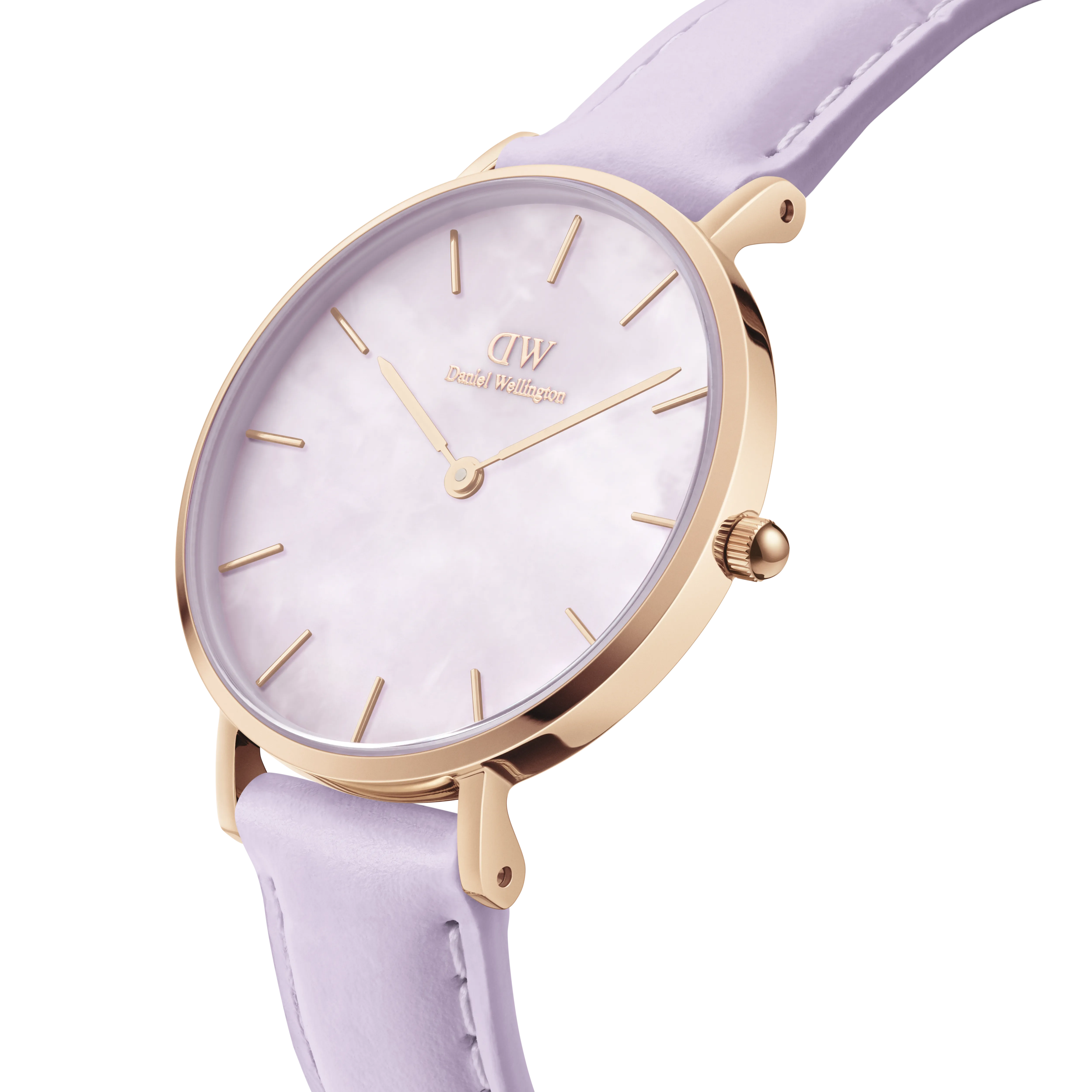 Daniel Wellington Mother of Pearl Purple Dial Women Analogue Watch - DW00100634