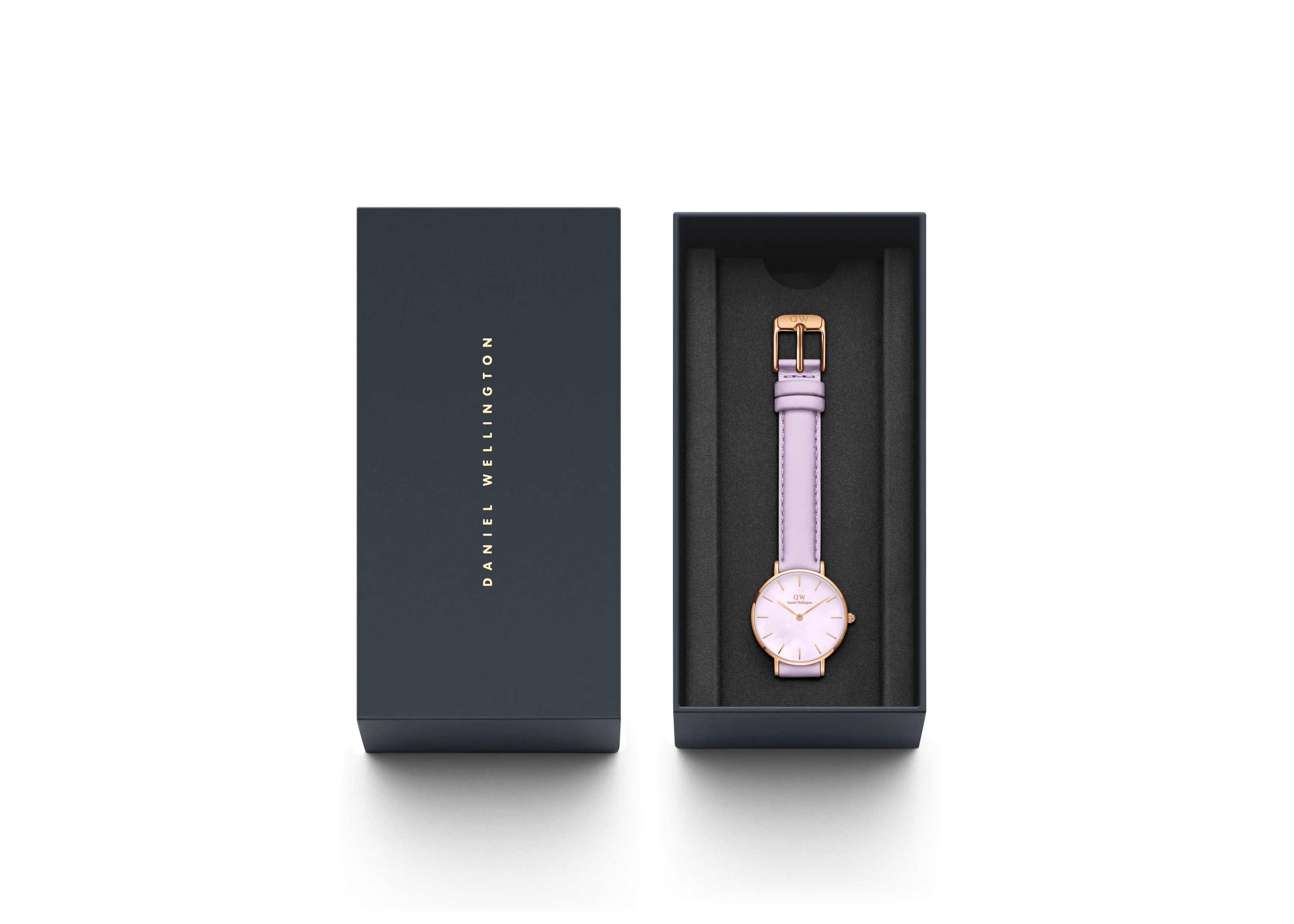 Daniel Wellington Mother of Pearl Purple Dial Women Analogue Watch - DW00100634