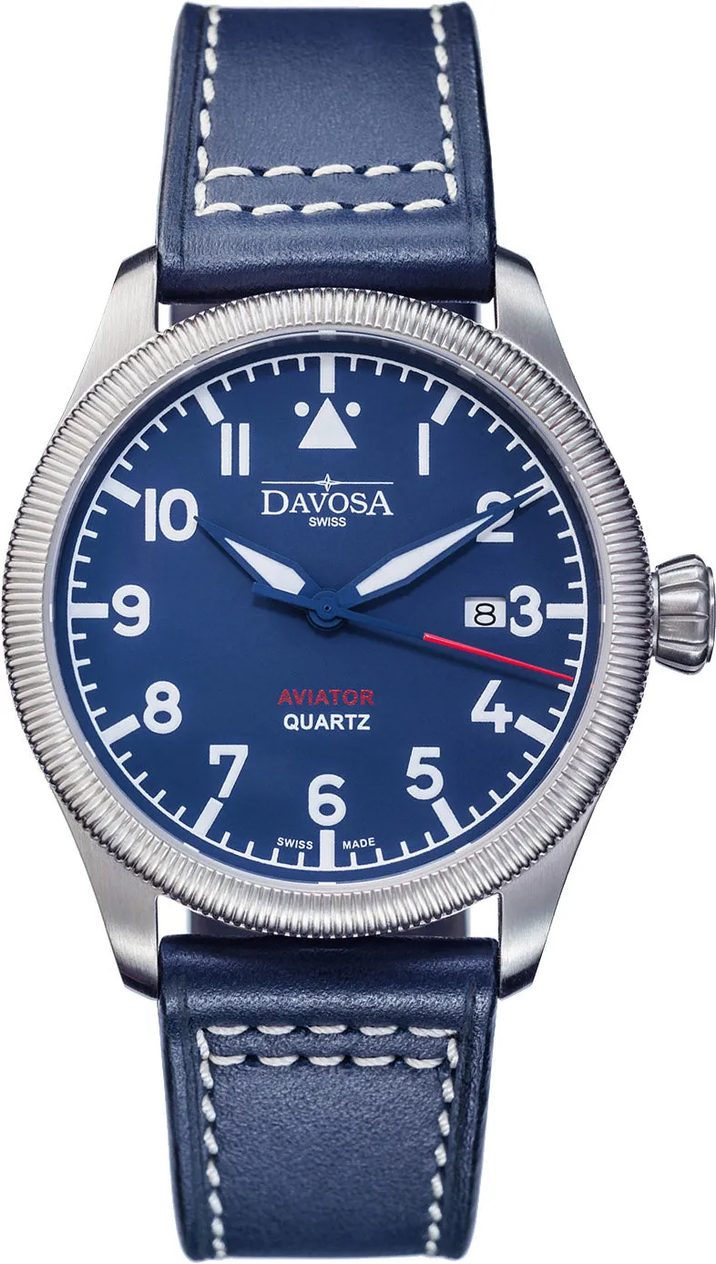 Davosa Aviator Quartz Blue