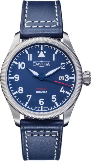 Davosa Aviator Quartz Blue