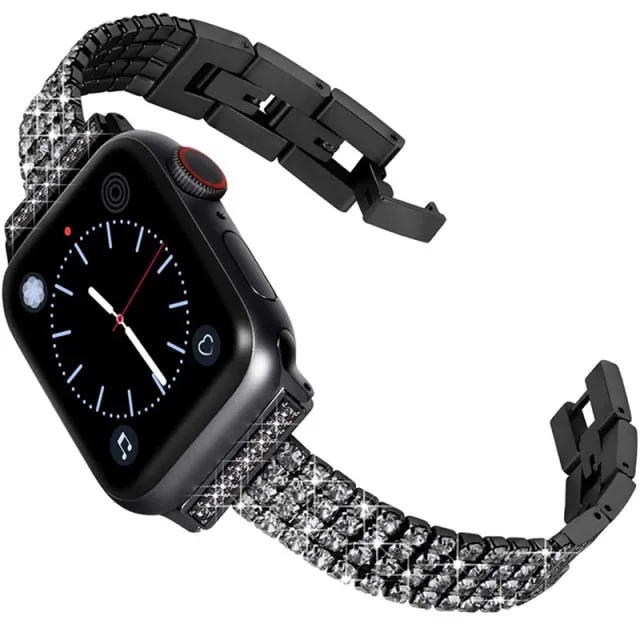 Diamond Strap Correa Series 8 7 6 5 Bracelet Steel Loop |Watchbands|