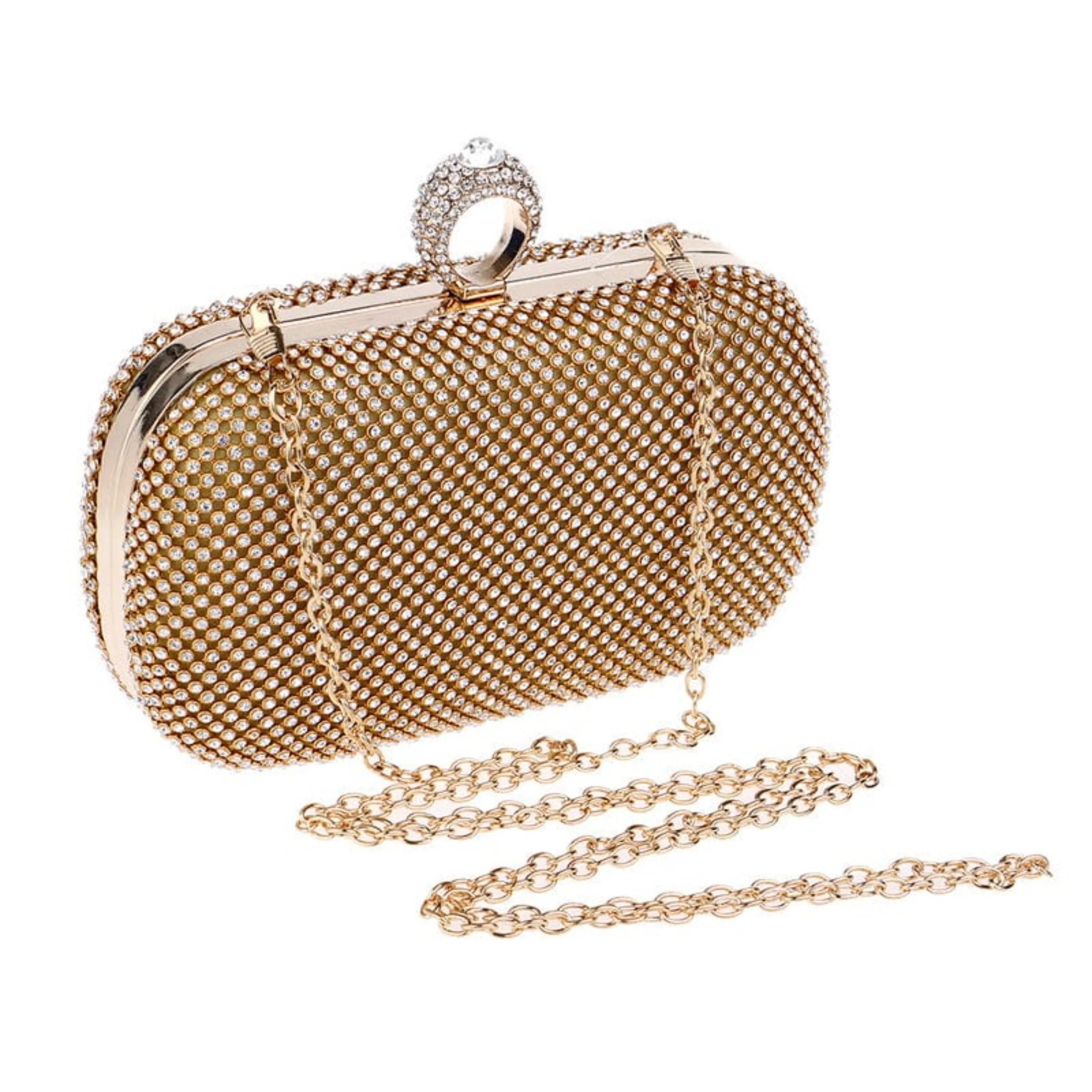 Diamond-Studded Evening Bag