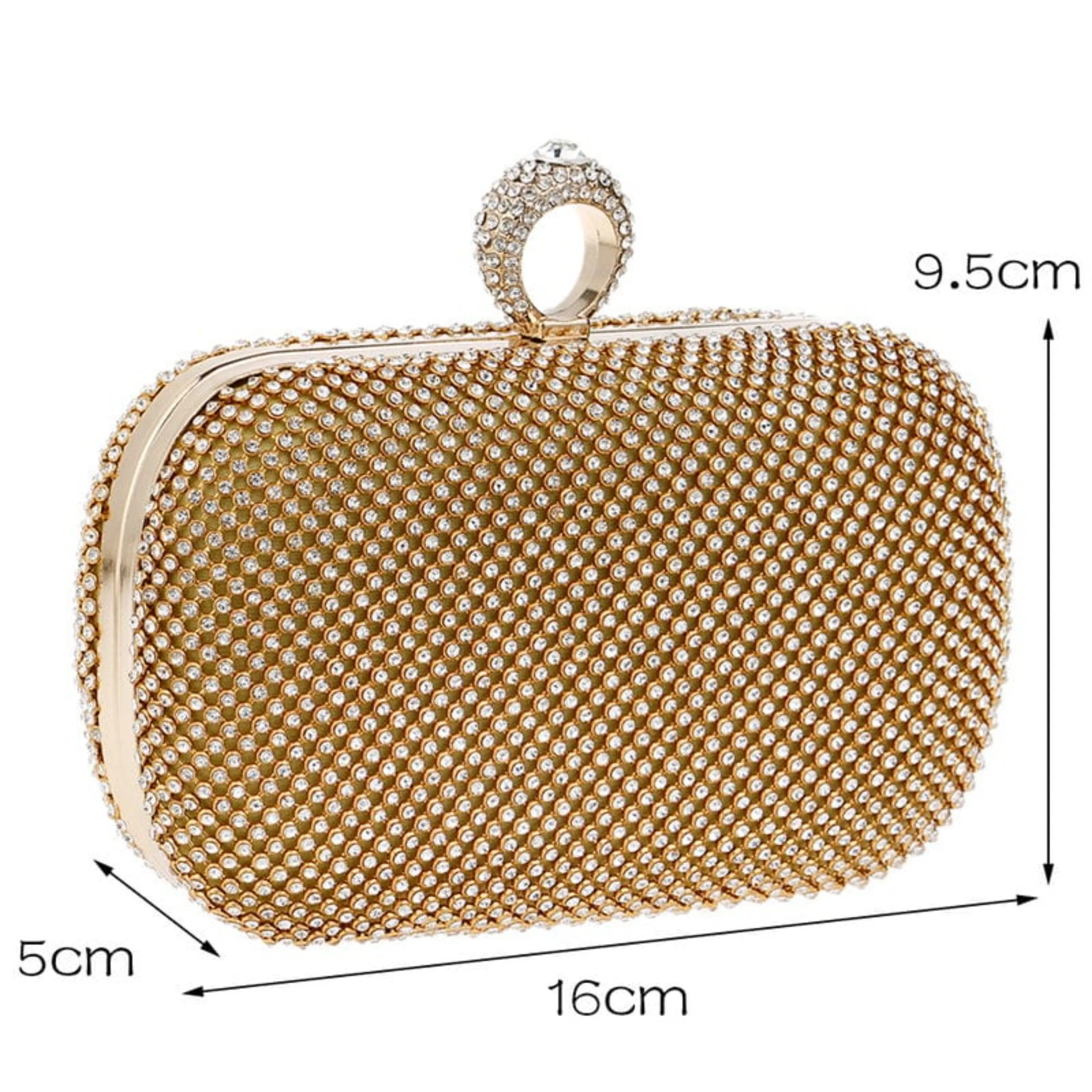 Diamond-Studded Evening Bag