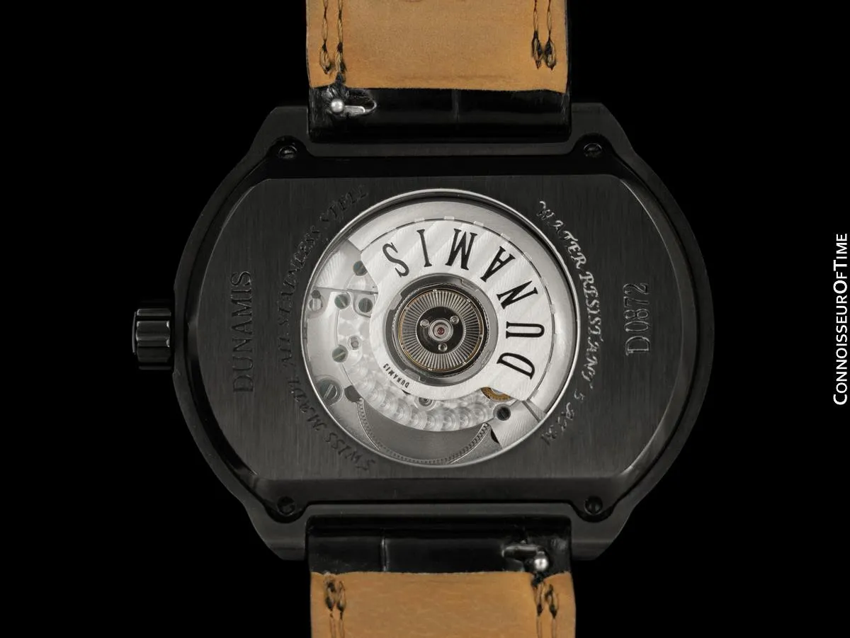 Dunamis (Jason of Beverly Hills) Spartan Mens Large 3  Carats of Floating Diamonds Watch - PVD Stainless Steel