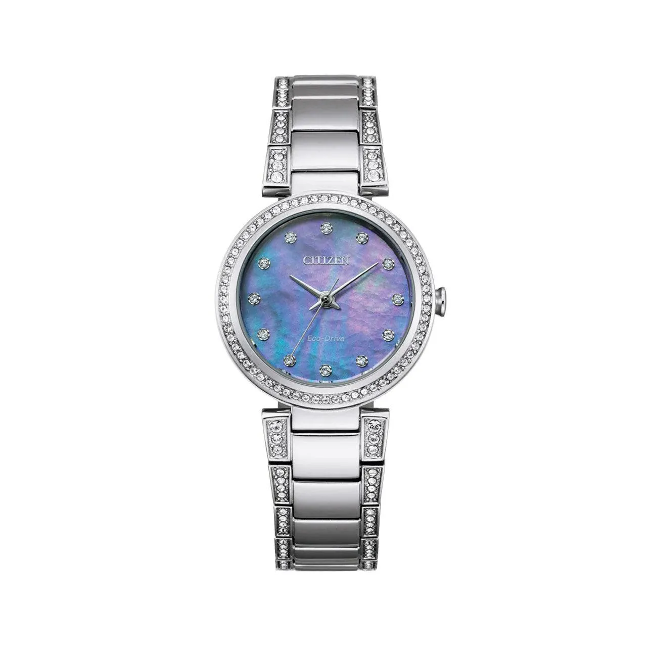 EM0840-59N - Ladies Steel Eco-Drive Dress Watch