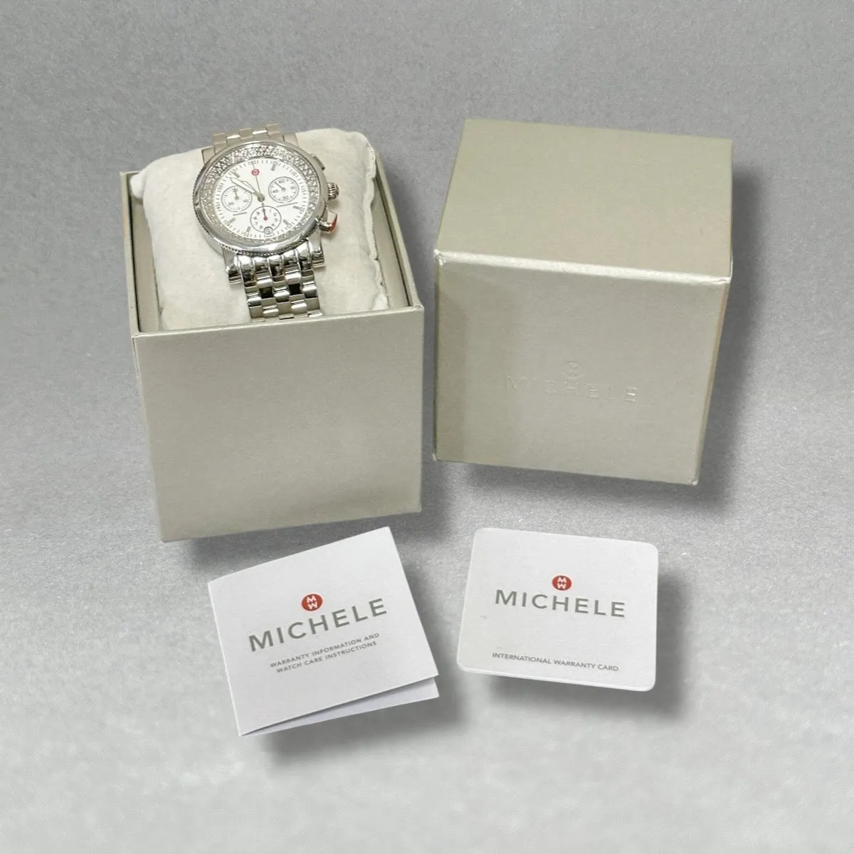 Estate Michele Sport Sail 0.46ctw Diamond Chronograph Quartz Watch