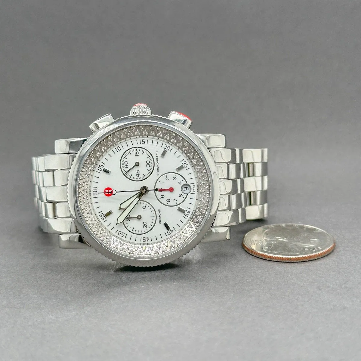 Estate Michele Sport Sail 0.46ctw Diamond Chronograph Quartz Watch