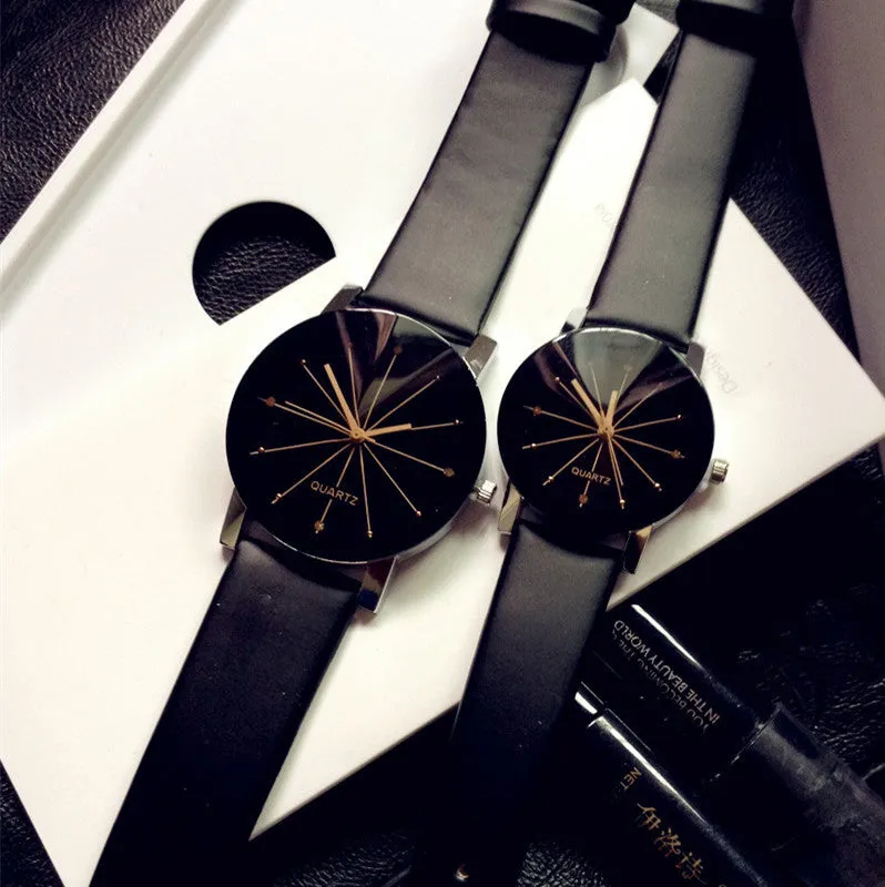 Fashion luxury Couple Quartz Watch Dial Hour Digital Women Watches