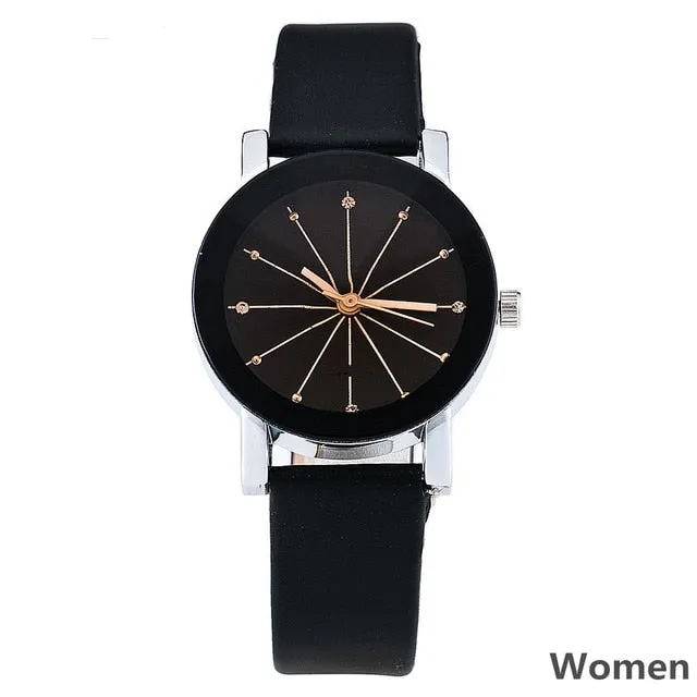 Fashion luxury Couple Quartz Watch Dial Hour Digital Women Watches