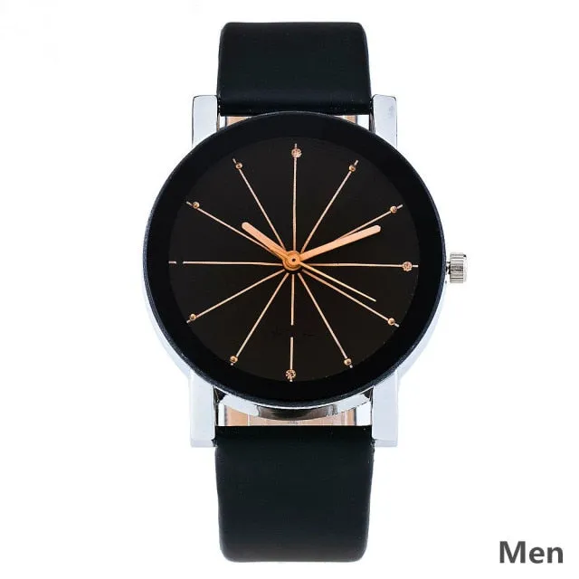 Fashion luxury Couple Quartz Watch Dial Hour Digital Women Watches