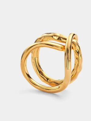 Fine rope twist ring