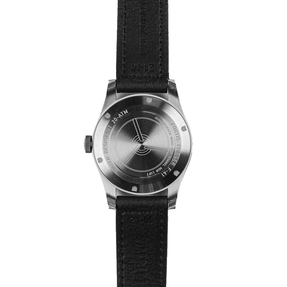 Fortis Flieger F-41 Automatic On Aviator Strap