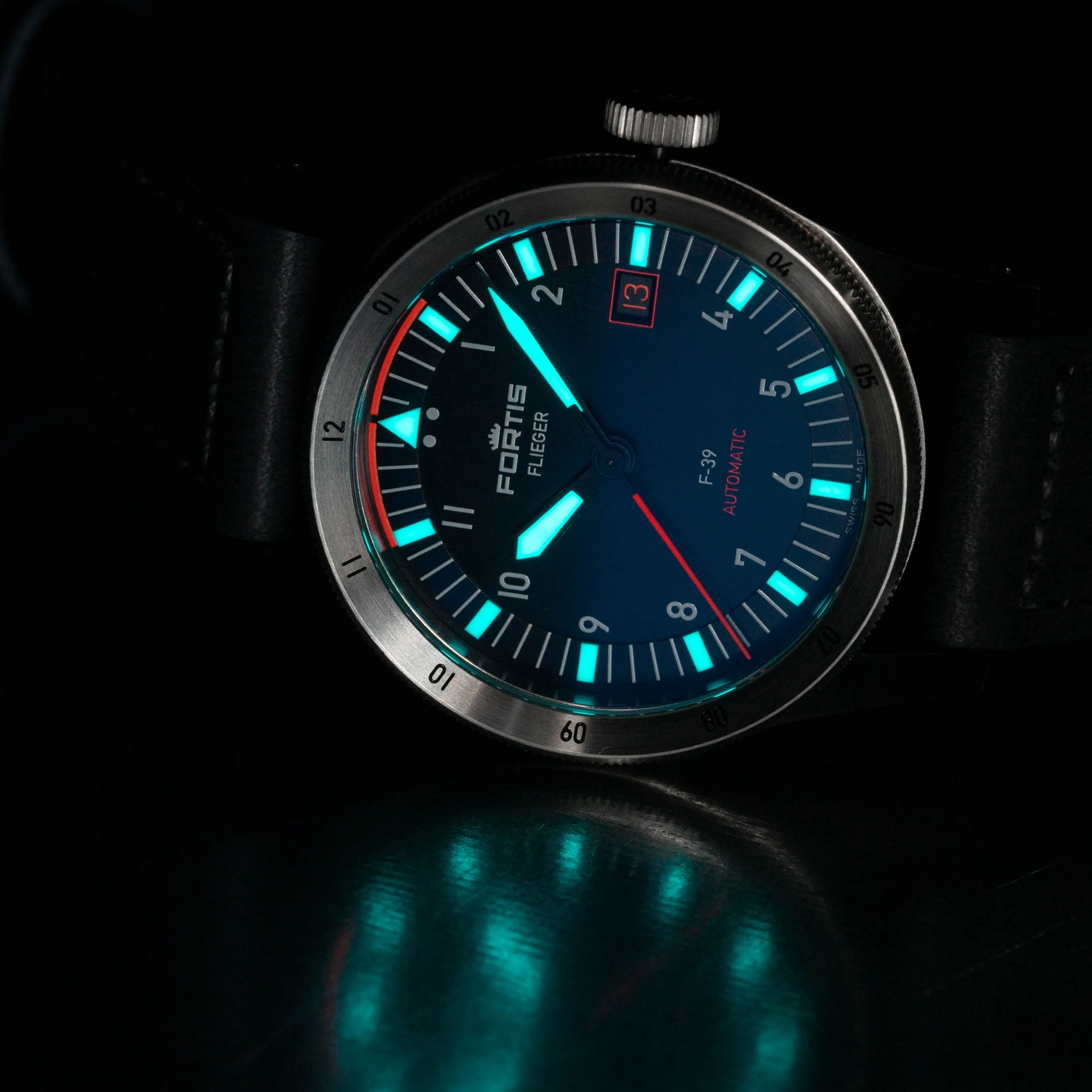 Fortis Watch Flieger F39 Midnight Blue