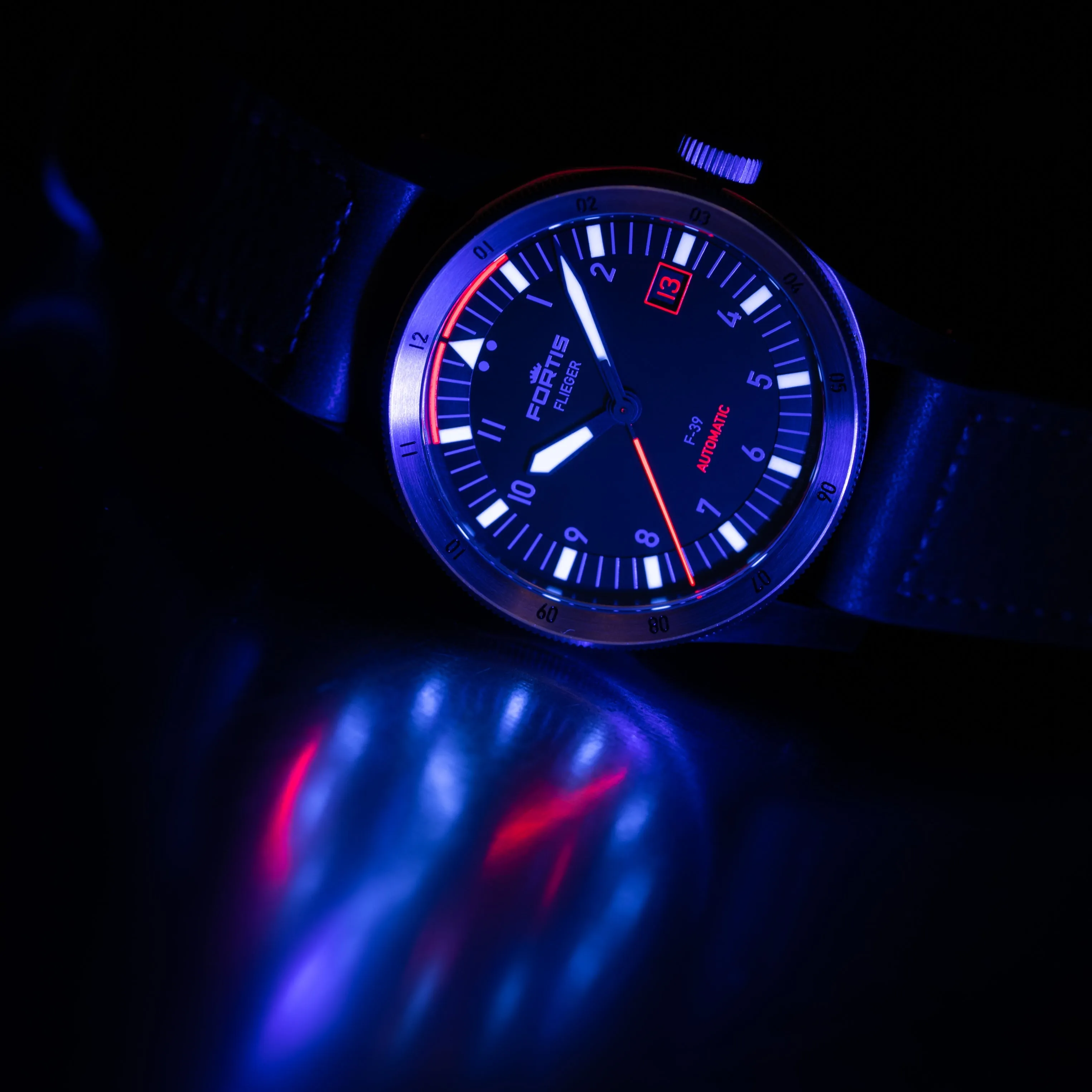 Fortis Watch Flieger F39 Midnight Blue