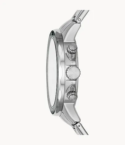 Fossil Bannon Chronograph Silver Stainless Steel Men's Watch BQ2492