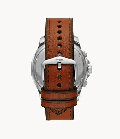 Fossil Dillinger Chronograph Brown Leather Men's Watch FS5734