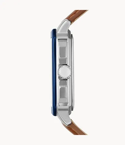 Fossil Multifunction Brown Leather Strap Men's Watch BQ2658