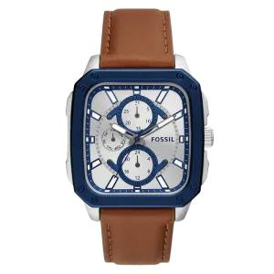 Fossil Multifunction Brown Leather Strap Men's Watch BQ2658