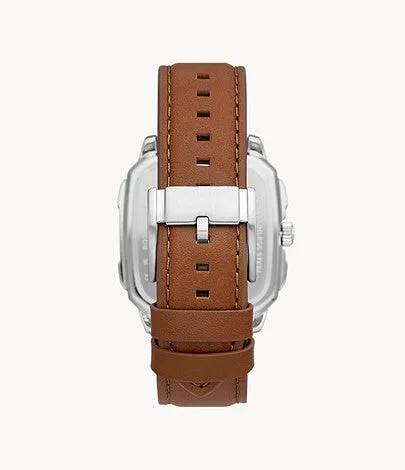 Fossil Multifunction Brown Leather Strap Men's Watch BQ2658