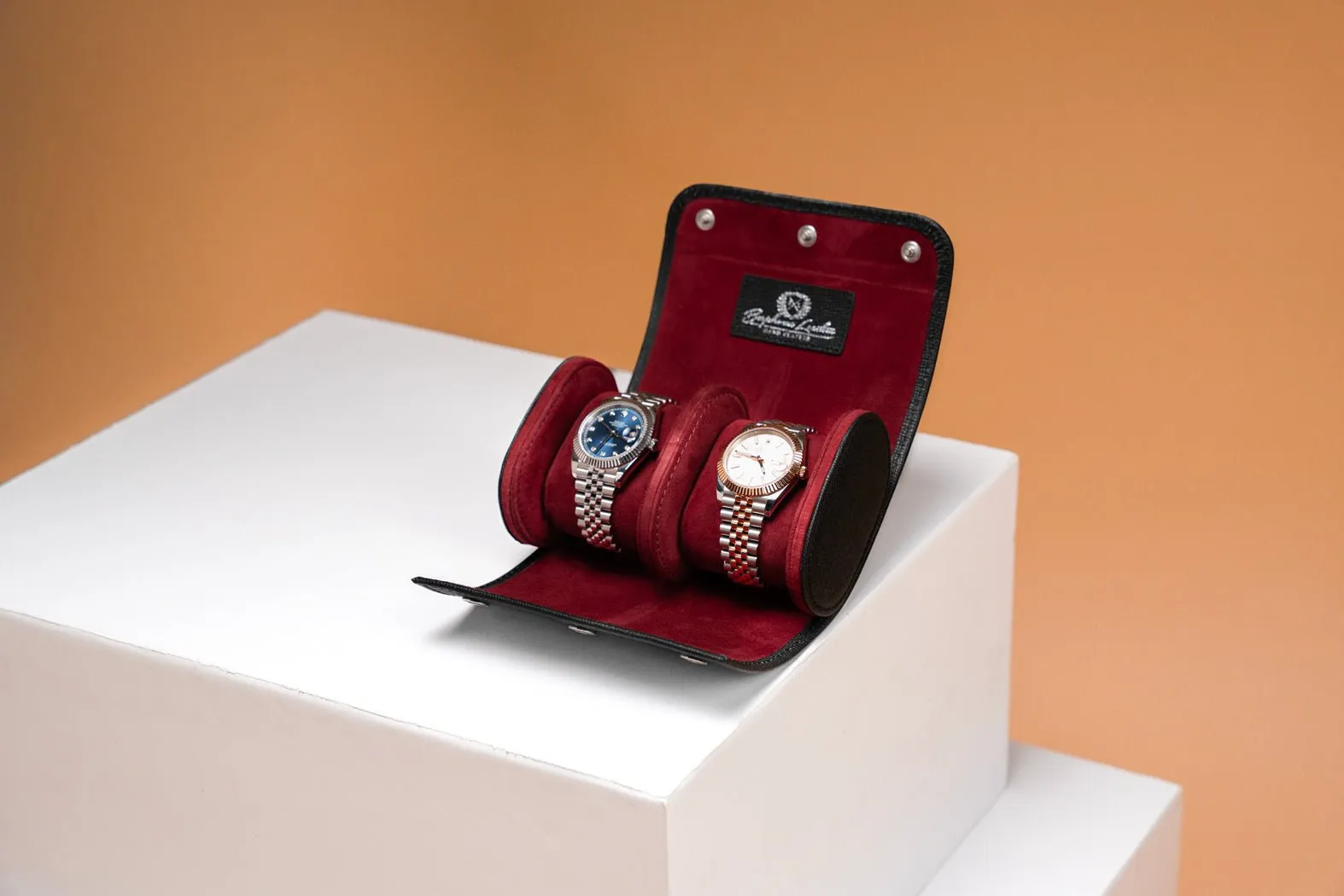 Galata - Saffiano Black Watch Roll