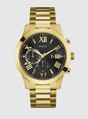 Gold Round Dial Watch